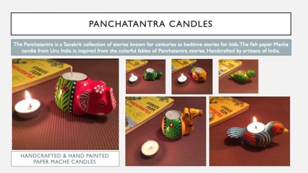 Panchatantra t light candle holders