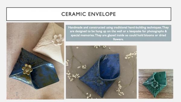 Handmade Ceramic Envelope
