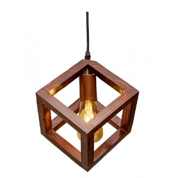 Hanging wooden light