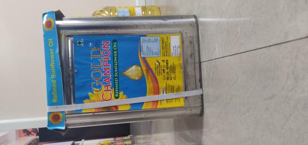 Gold Champion - Sunflower oil - 15 kg Tin